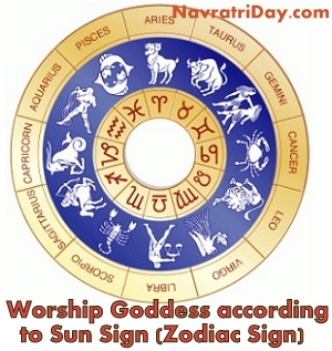 Worship Navratri Goddess according to Sun Signs - Zodiac Sign